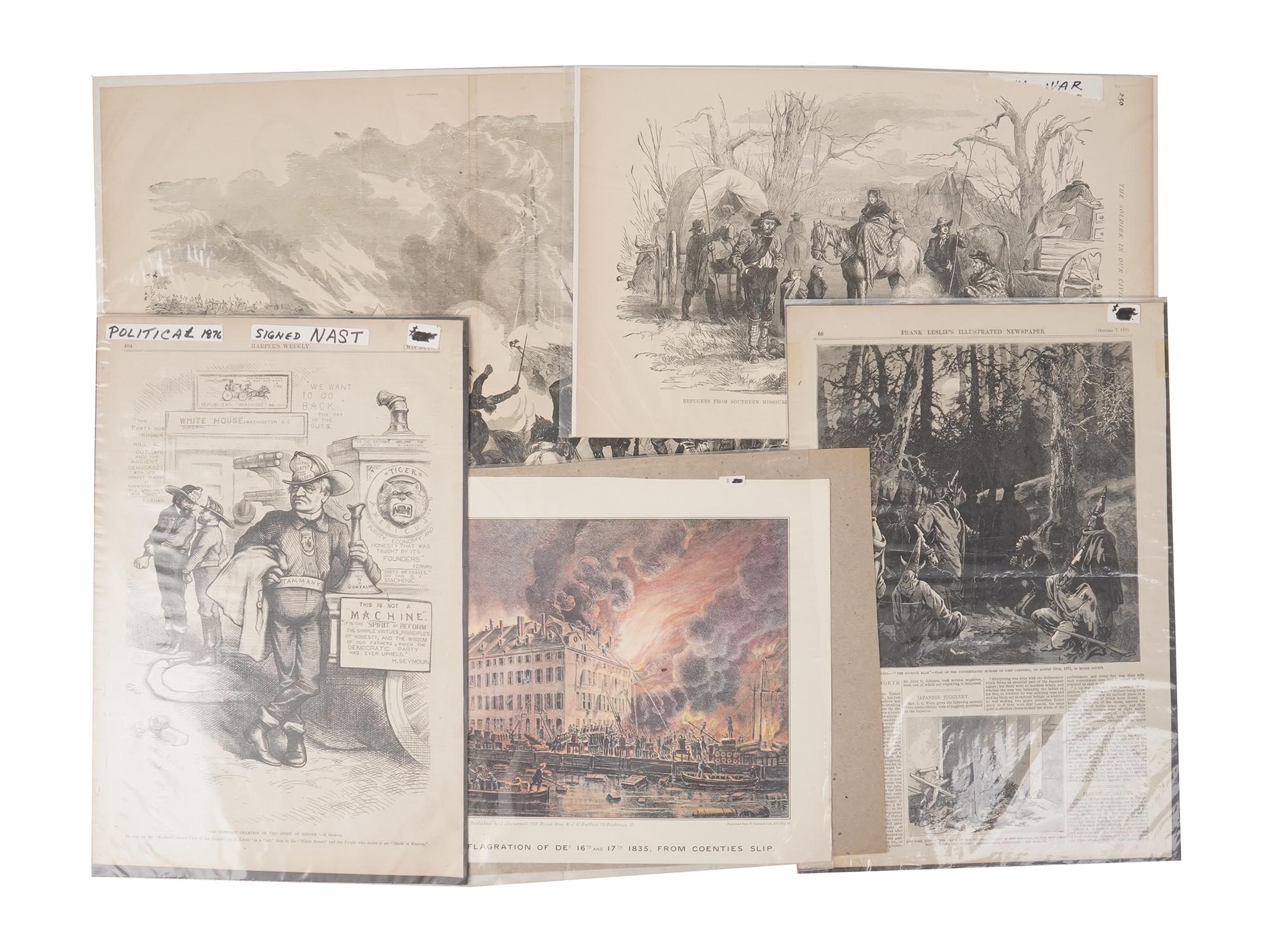 ANTIQUE AMERICAN CIVIL WAR ENGRAVING COLLECTION PIC-0